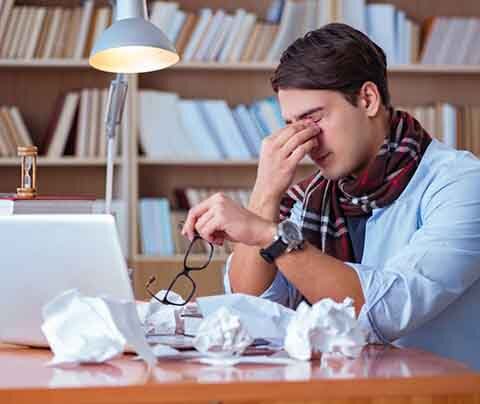 A frustrated writer in need of a professional who can write that letter.